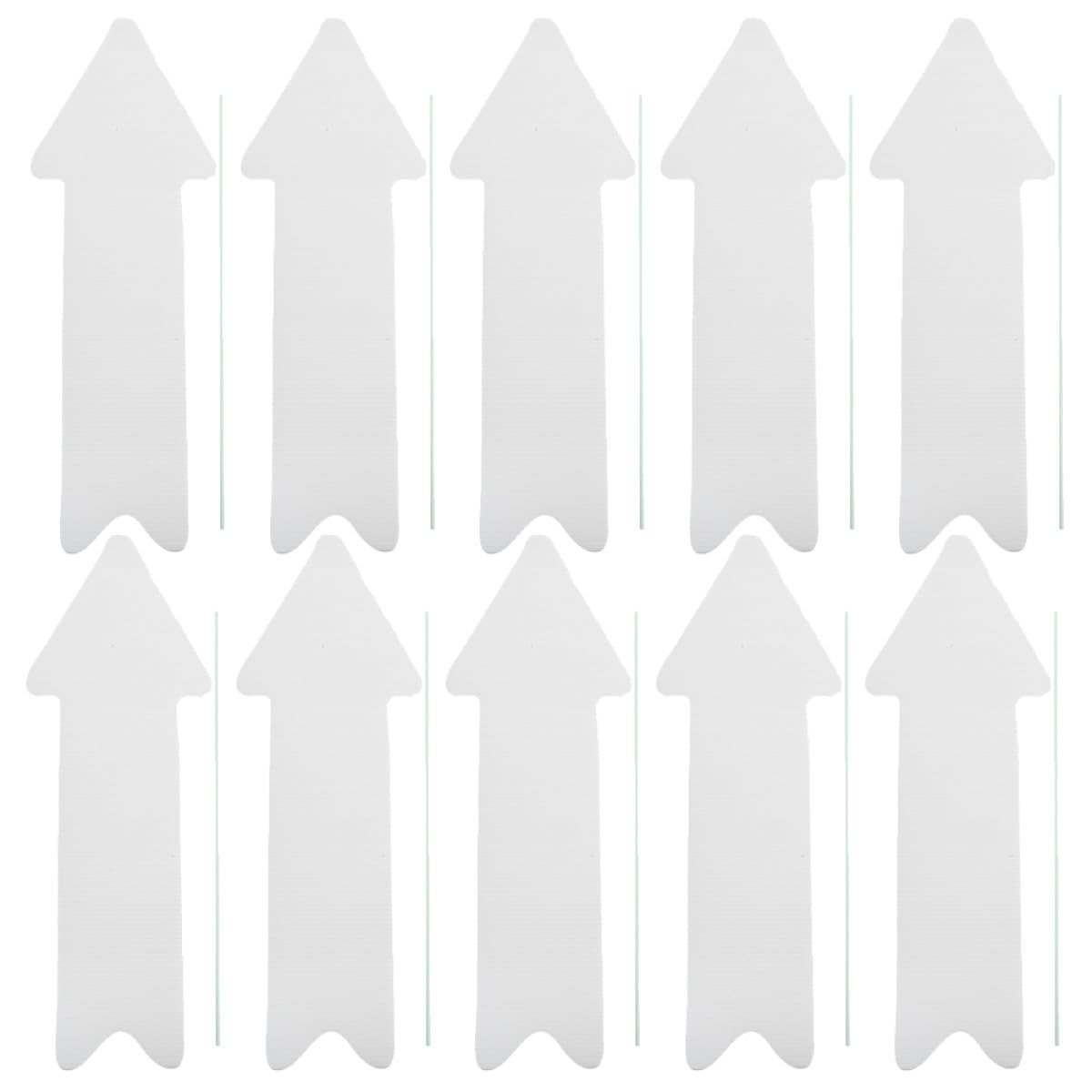 Panneaux Flèches Vierges Outanaya en Plastique Ondulé avec Piquets de Jardin (Lot de 10)
