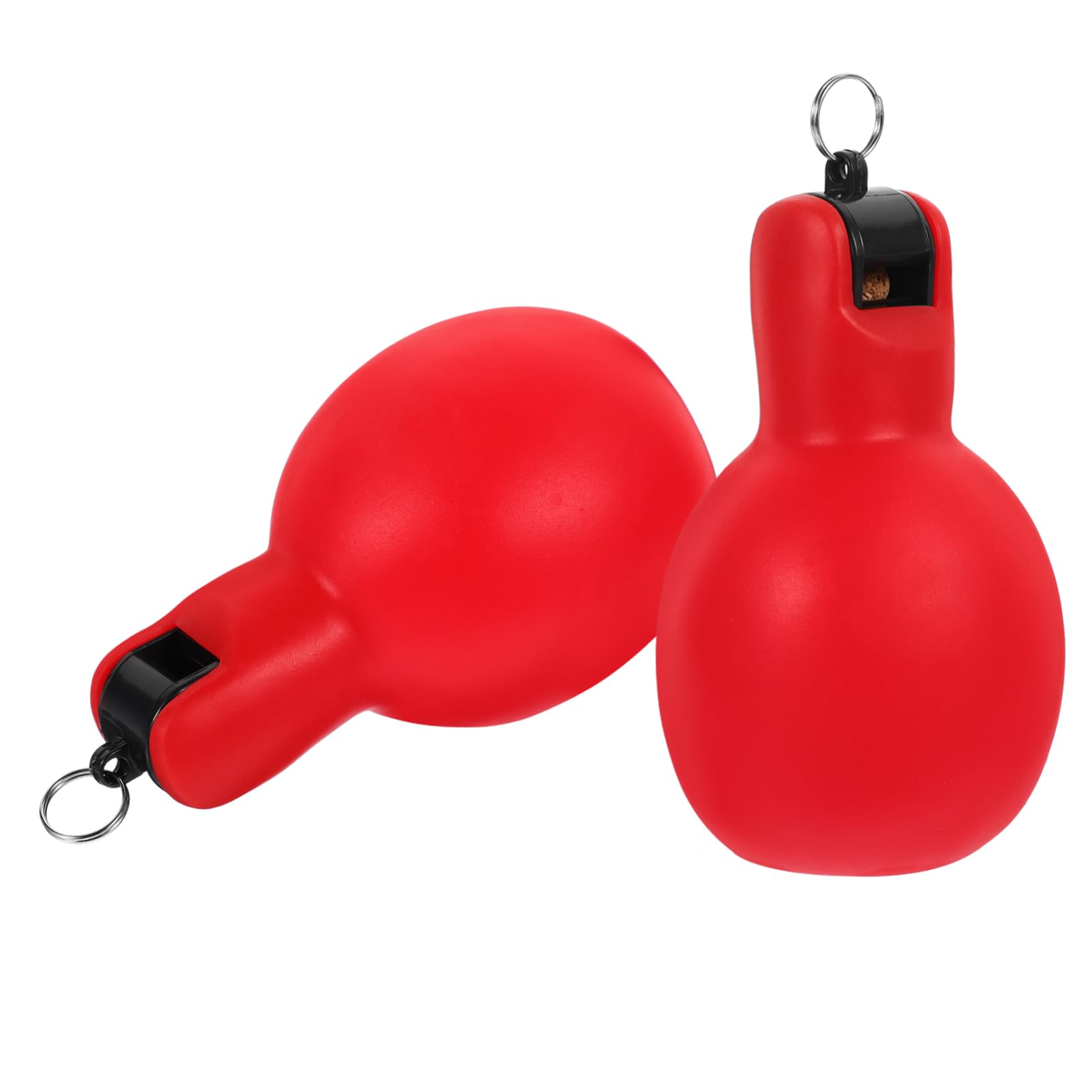 Sosoport 2st Outdoor-Pfeife Jagdpfeife Tragbare Überlebenspfeife Pfeife Für Draußen Pfeife Für Camping Pfeife Für Den Notfall Im Freien Multifunktions-quetschpfeife Notfallpfeife Rot PVC