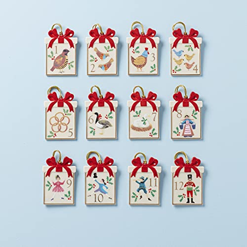 Lenox 12 Days Box Ornament Set, 0.99, Multi #TOP1