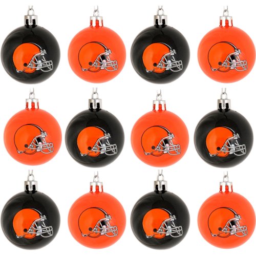 foco NFL 12 Pack Ball Hanging Tree Holiday Ornament Set12 Pack Ball Hanging Tree Holiday Ornament Set Team Color One Size (RBONF12SET)