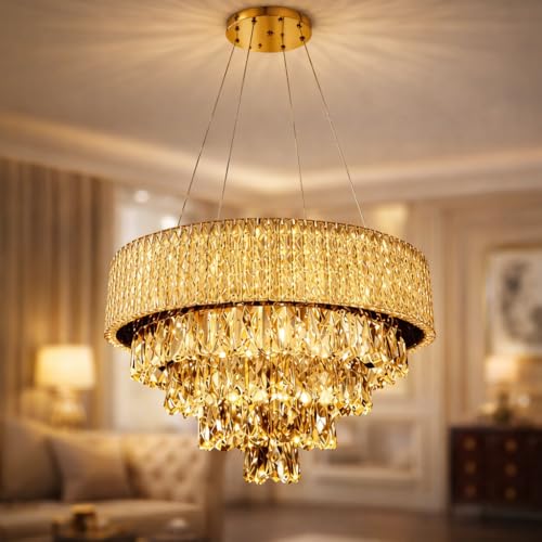 One94Store AuroraLux Crystal Ring Chandelier Ceiling Light 500MM ...