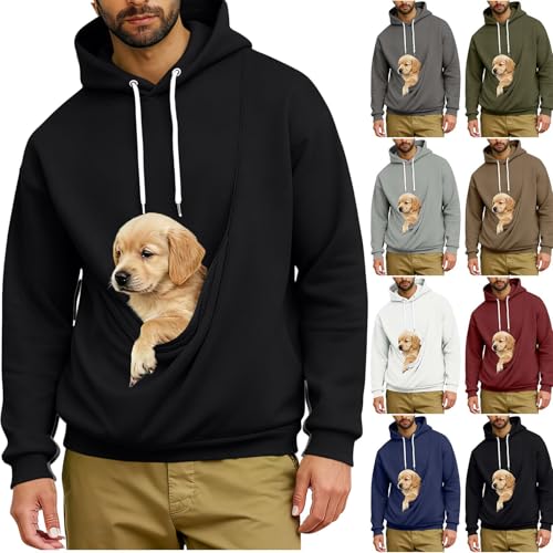 Unisex Black Cat Pouch Hoodie