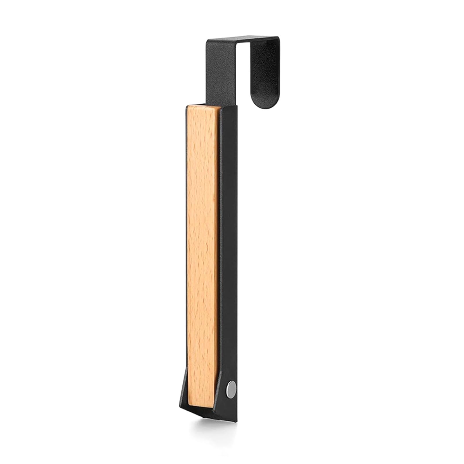 Mekalero Foldable Over Door Hanger with 6 Hooks Space Saving Sturdy Wood Metal Construction for Bathroom Bedroom Storage Portable Door Hook Organiser