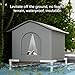 AOSAIXIS Outdoor Strays Cats Nest Coldproof and Insulated Designs for Strays Cats All Season Large Capacity and Warm for Garden