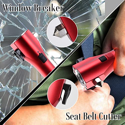 Unicumoo Car Flashlights For Emergencies, Window Breaker Seatbelt Cutter Multifunction Solar Flashlights, Waterproof Led Flashlight Rechargeable Solar Powered Emergency Flashlight For Outdoor #TOP2