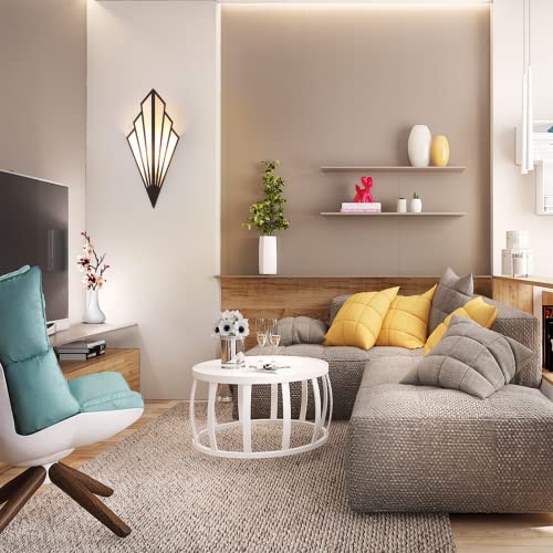 Modern Wall Light Simple Creative Wall Sconces Bedroom Aisle Living Room Wall Lamp Holder E12 Socket Art Deco Lighting Fixture Black (Bulb Not Included) (Pack of 2) - Image 6