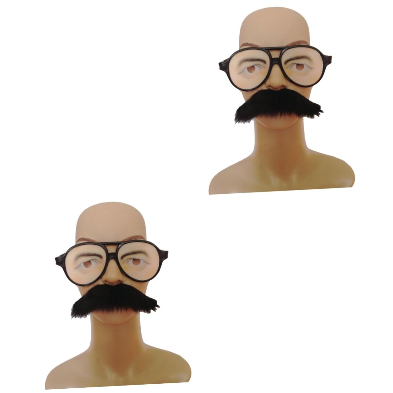 NOLITOY 2pcs Funny Goggles Glasses Set for Prank Performance Props with Adhesive