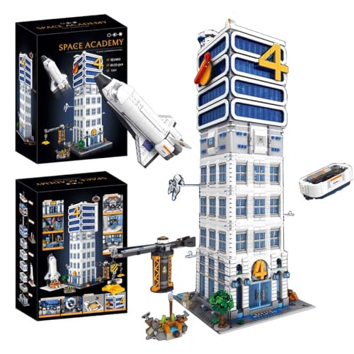 Falagil Skyscrapers Modular Building Blocks,71cm Tall Four Heroes Tower Building Architecture Set -Space Academy Collectible Display Toy with Adults, Sci-Fi MOC Construction Gift(6135pcs)