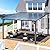 AECOJOY 12' x 12' Gazebo Outdoor Pergola for Patio, Large Wall-Mounted Hard Top Lean to Metal Gazebo Shelter Pergolas and Gazebos Clearance with Patio Roof, Heavy Duty Awnings for Patio, Decks