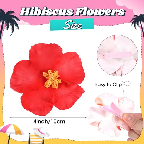 Pinzas para el cabello flor hawaiana 5 piezas miniatura 3