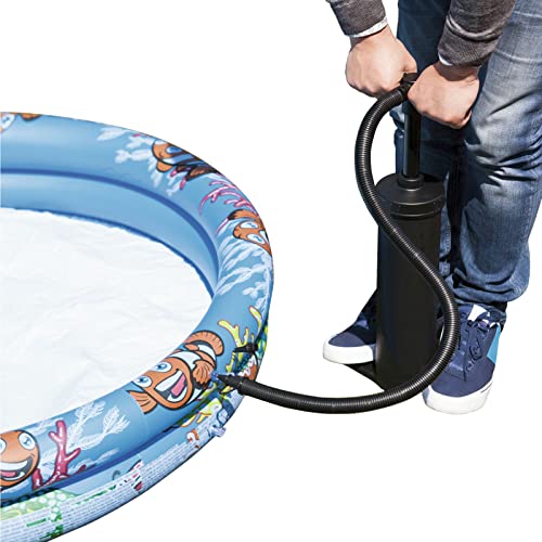 Pompa Manuale 2 in 1 Gonfiando Sgonfiando Air Hammer Pompa di Gonfiaggio con 3 Ugelli per Piscina,...