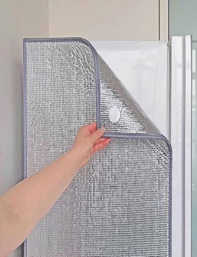 Genérico Película Aislante térmica for Cubierta de congelador y solárium, película Reflectante for Ventanas, Adecuada for Uso en Interiores y Exteriores.(Style 2,55x110cm)
