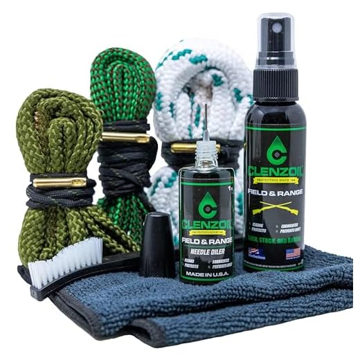 CLENZOIL Three Gun Cobra Bore Cleaning Combo Kit | .223 Cal 5.56mm | .357 Cal .38 Cal 9mm | 12 Gauge | Barrel Snake Cleaning Kit for Rifle, Pistol and Shotgun