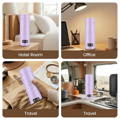Image of Portable Electric Kettle For Travel, 120V, 450ml, 4 Temperature Control