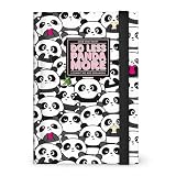 Legami   Agenda photo journalier 2026 2027, Panda, 16 mois, format moyen, agenda de septembre 2026 à décembre 2027, fermeture à élastique, papier certifié FSC, 12 x 18 cm