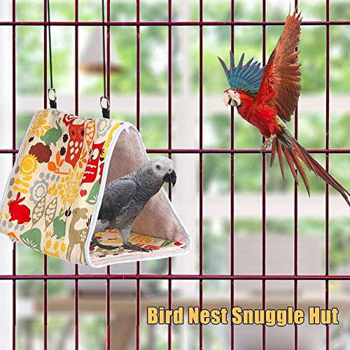 Warm Parrot Cage Bird Cage Bird Supplies Ferret Hammocks Pet Cage Hammock Pet Hammock Winter Bird Bed Hanging Bird House Parrot Hammock Small Pet Bed 2,m - Image 3