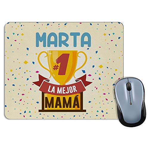 LolaPix Alfombrilla ratón Foto. Regalos Día de la Madre. Alfombrilla ratón Personalizada. Varios diseños. Copa Mamá