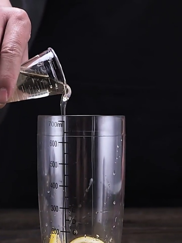 Shaker à Cocktail 700 Ml Résine Transparente – Avec Balance, Passoire Et Joint Étanché – Idéal Maison, Bar, Fêtes