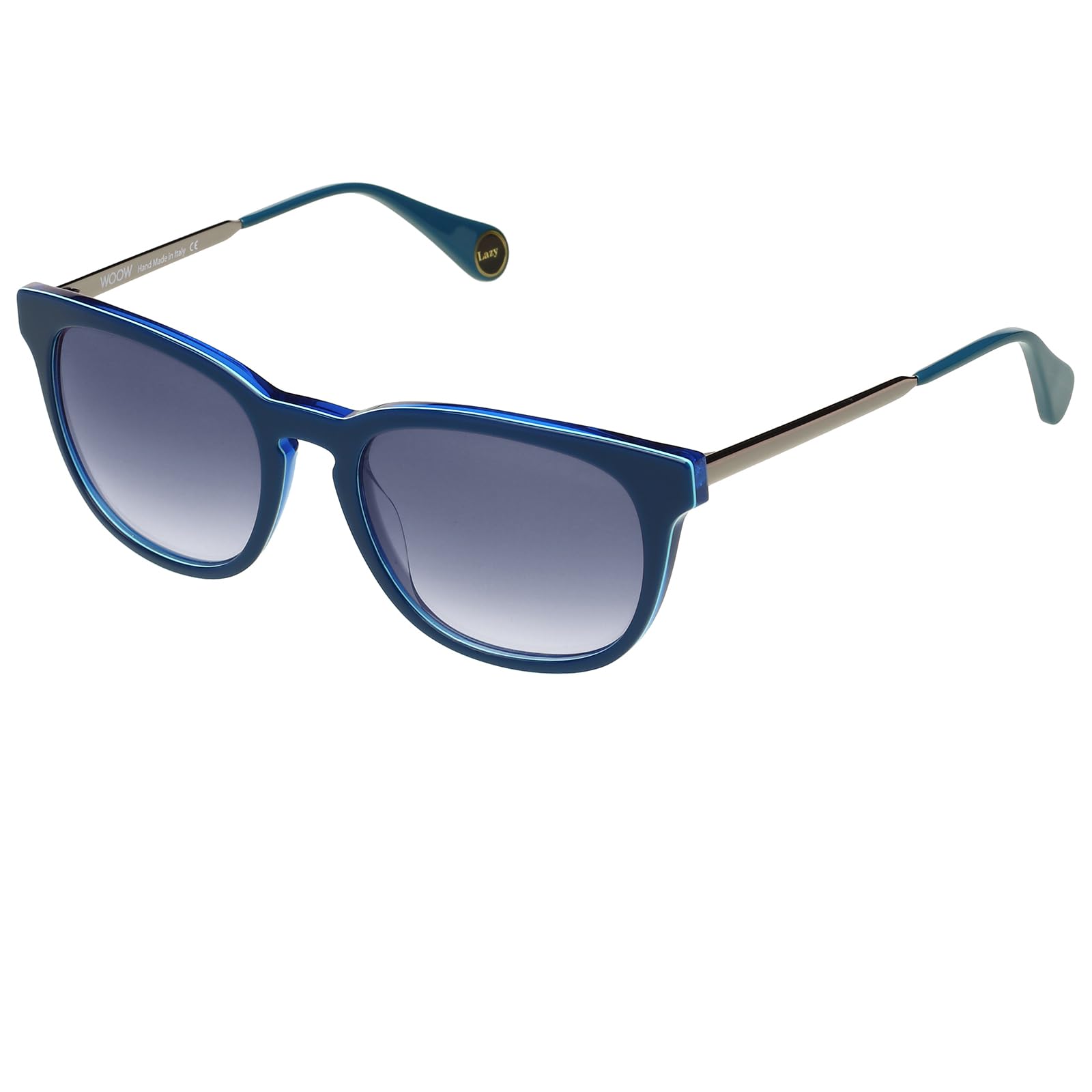 WOOW Gradient Square Unisex Sunglasses Super Lazy 2 1240 GR-BLU S |54| Blue Color Lens