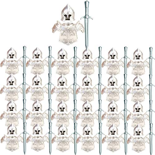 Tewerfitisme Figur Waffen Rüstungsset Ritter Helm für Baustein Mittelalterliche Ritter Minifiguren Soldaten SWAT Team…