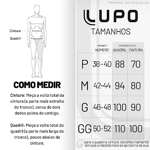 Kit 5 Cuecas Slip Texturizadas a Ar Lupo Sem Costura Masculino Adulto P