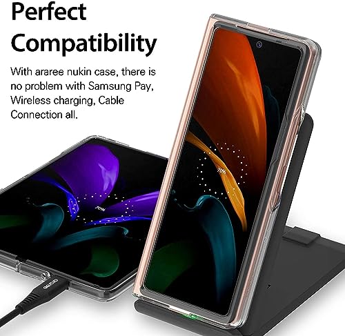 Image of HUMBLE TPU + Poly Carbonate | Crystal Clear Back Cover Compatible with Samsung Galaxy Z Fold 2 Back Cover Scratch-Resistant Shockproof Smooth Feel Back Cover Compatible Samsung Galaxy Fold 2