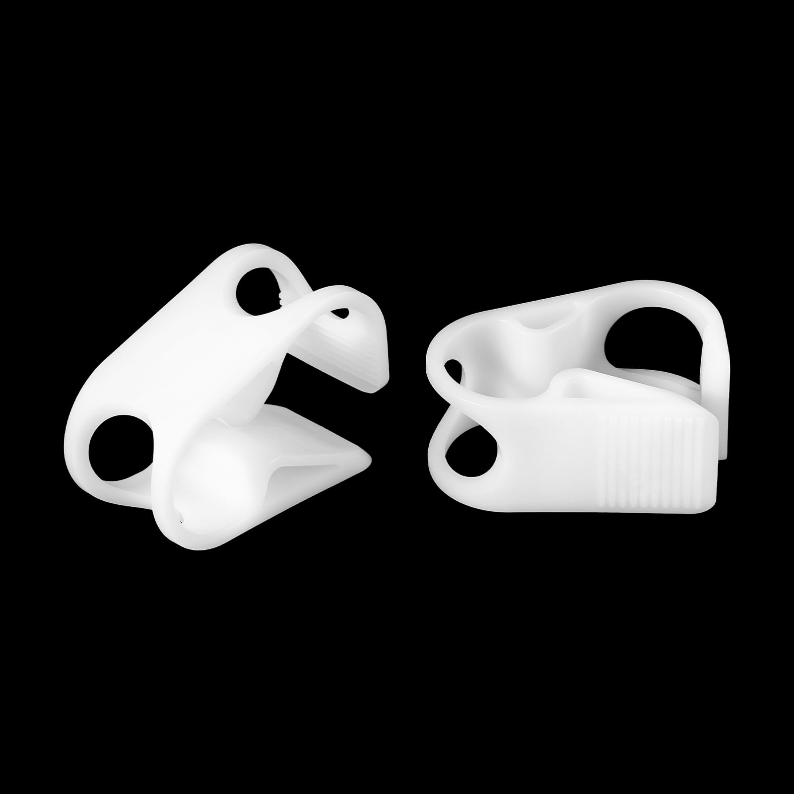 PATIKIL 2pcs Plastique Tube Tuyau Colliers 3/8" - 5/8 Tube OD Blanc | Réglable Précis Débit Contrôle Tuyau Pince Agrafe, pour Laboratoire Pincement Valve
