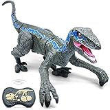 Remote Control Dinosaur Toys for Kids Boys Girls 4 5 6 7 Years Old, Realistic Walking Velociraptor...