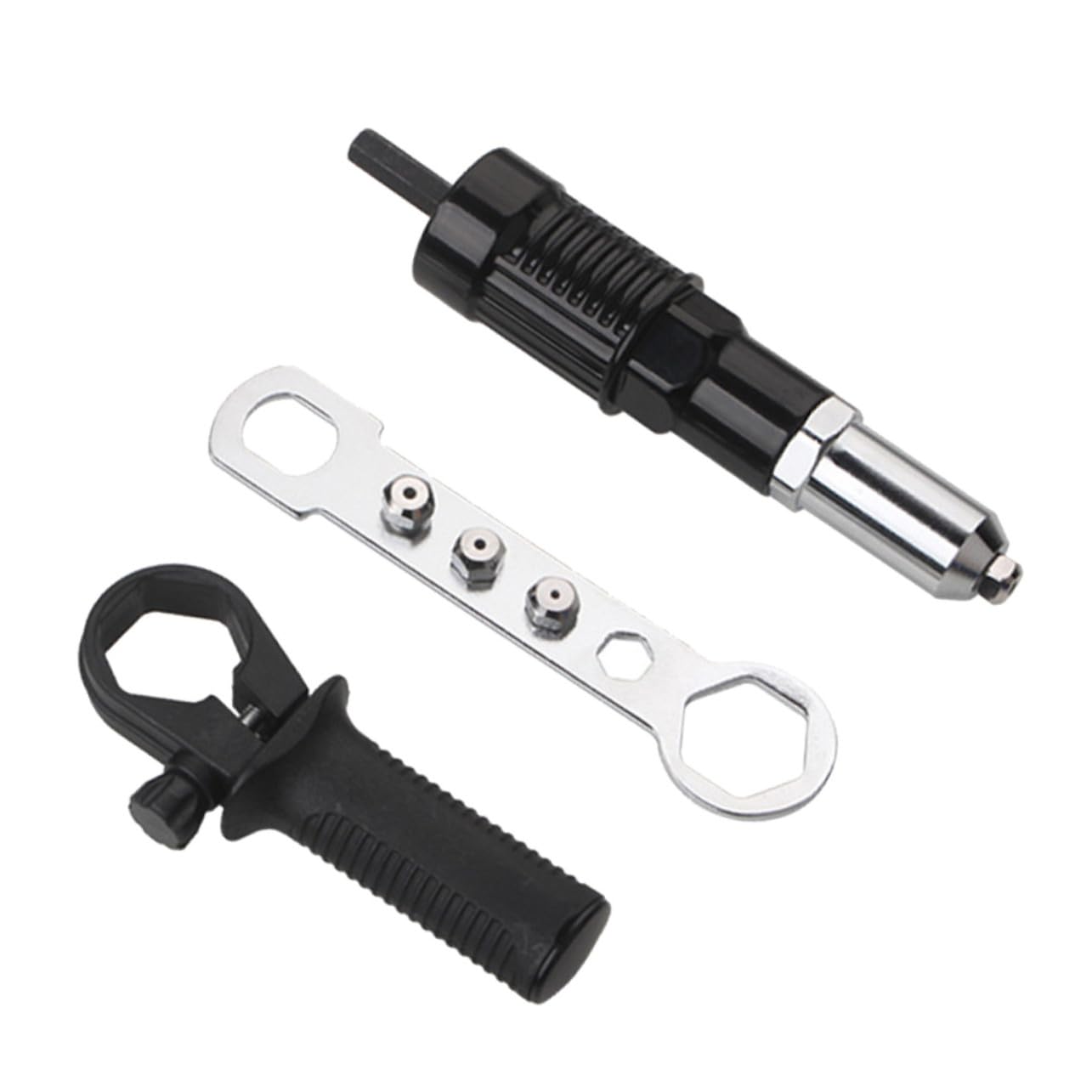 Adaptador para Máquina Remachar Eléctrica Junta de Conversión para Remachadora Automática con Liberación Rápida y Montaje Fácil Compatible con Taladros Eléctricos y Profesionales