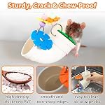 Rat Enrichment Toys, Wide Opening Rat Foraging Toy for Various Treats, Slow Feeder Hanging Fancy Mice Cage Accessories Puzzle Toy More Healthy, Easy-Clean Rodent Toys for Rat, Mice - Image 2