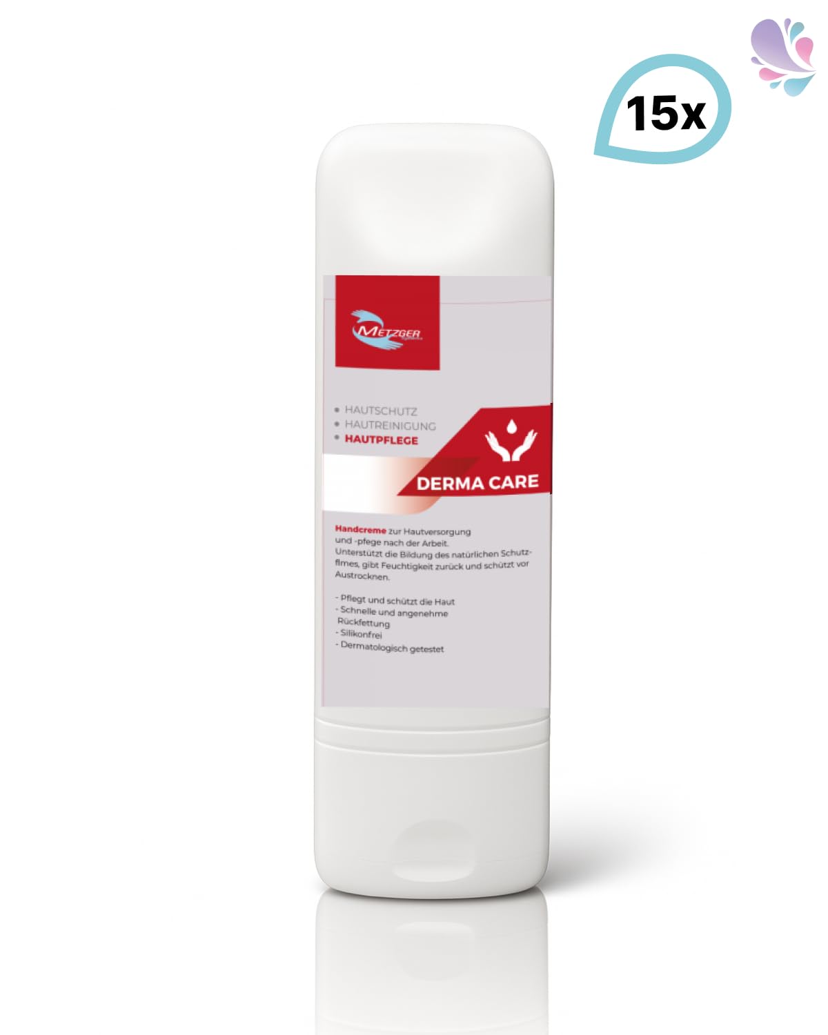 Derma Care Handcreme 15x100 ml | Derma Care Handcreme für beanspruchte Haut, pH-neutral, silikonfrei und dermatologisch getestet