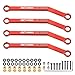 RCAWD Toe Link for FMS EAZYRC ROC Hobby FCX24 1/24 Crawlers Upgrades RC Linkage 48.5mm, Front Rear Tie Rod Parts for #C3028 Red