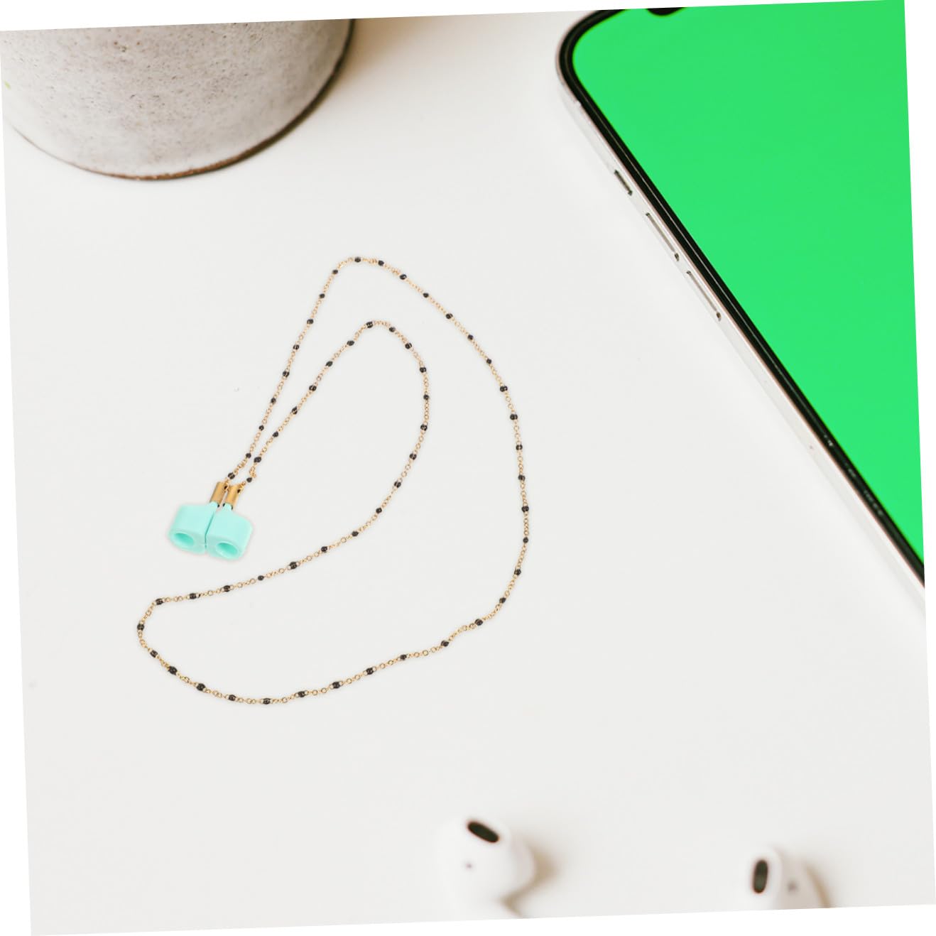 Uonlytech 5stücke Kabelloser Kopfhörer Haltegurt Mit Magnetverschluss Anti-Verlust Kette Für Earbuds Für Täglichen Gebrauch Und Modische Accessoires Leicht Und Tragbar