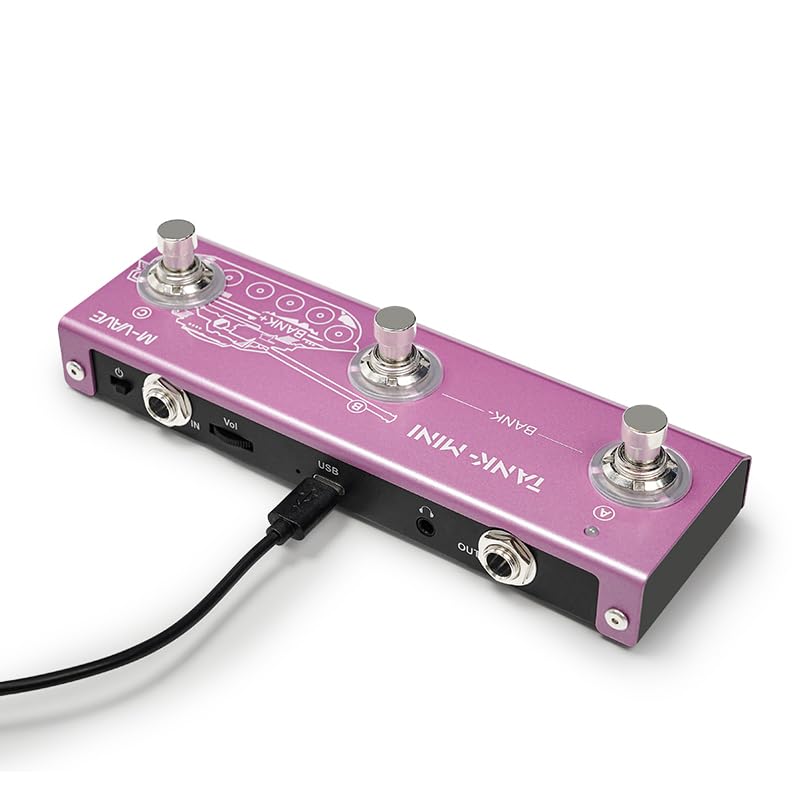 M-Vave Tank Mini - Multi-effetti per chitarra, 21 preset, USB, BT