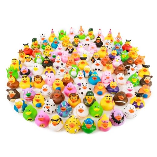 XY-WQ 100 Pack Rubber Duck for Jeep Ducking - 2" Bulk Floater Duck for Kids - Baby Bath Toy Assortment - Party Favors, Birthdays, Bath Time, and More (50 Varieties)