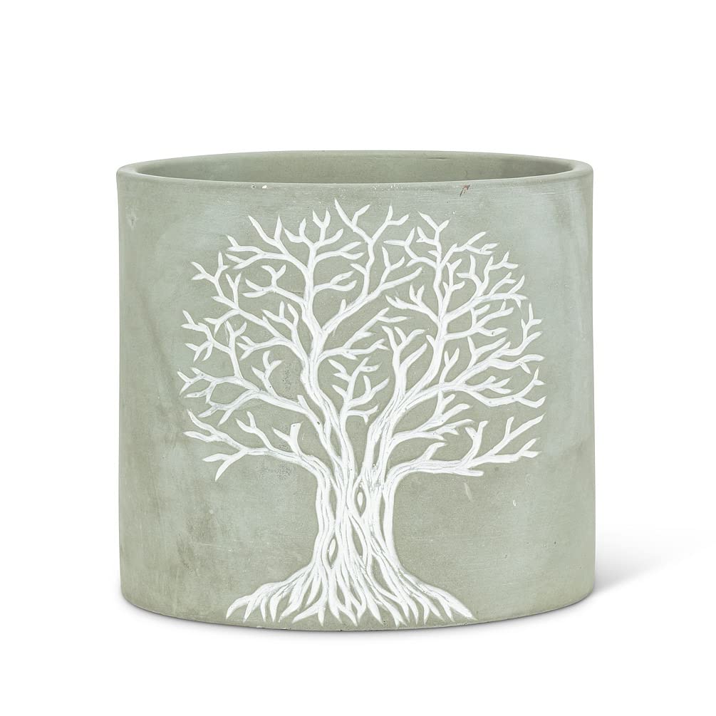 212 Main 6.5 in. Tree of Life Planter Grey - Large