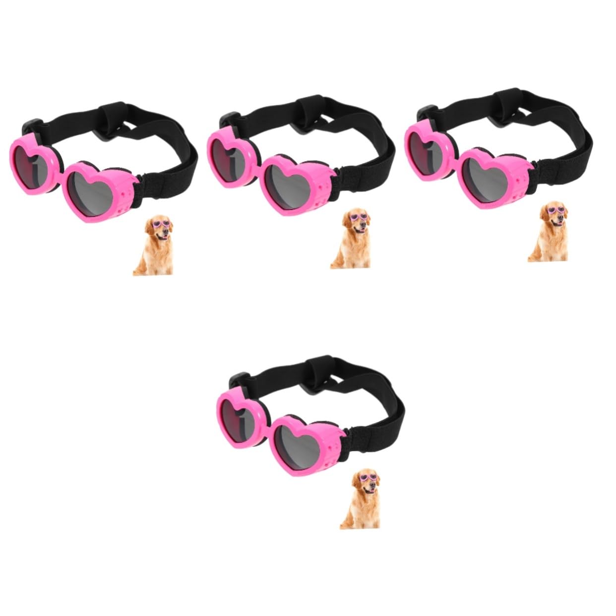 Lunettes pour animaux de compagnie élégantes au design cool et coupe-vent