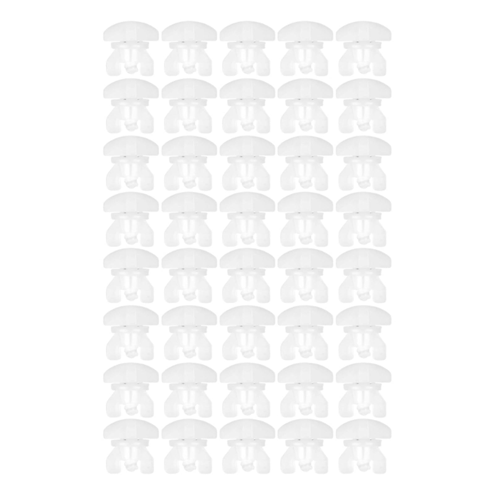 Curtain Track Gliders Set Of 20/40Pcs Plastic Curtain Track Stoppers Easy Installation Drapery Rails Sliding Gliders Fasteners(Set 2)