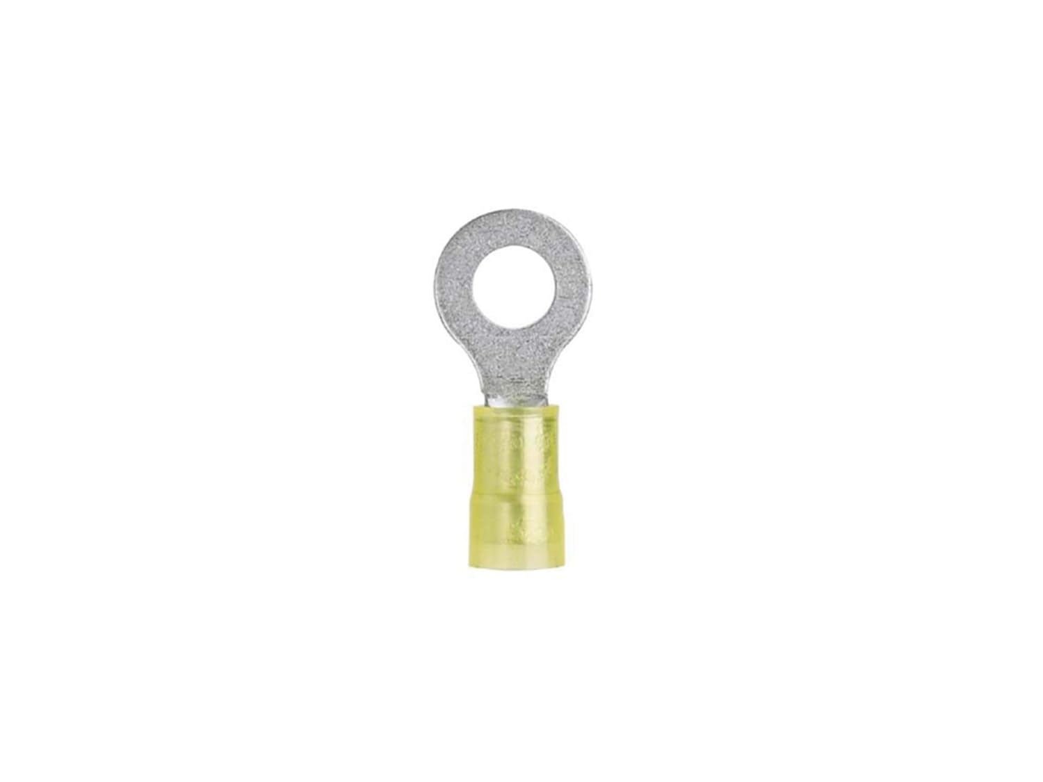 Panduit PN10-56R-L Ring Terminal, Nylon Insulated, 12 - 10 AWG, 5/16-Inch Stud Size, Yellow (50-Pack)