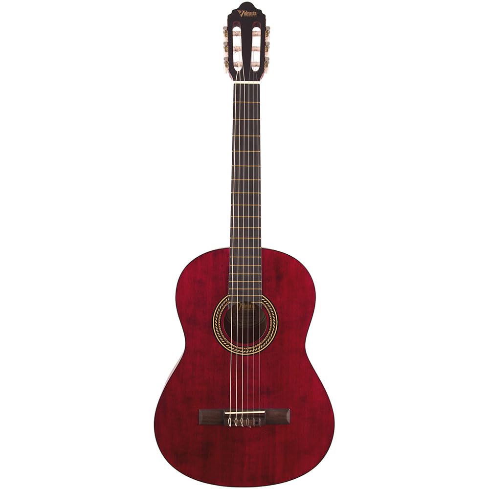 Valencia 200 Series Classical Guitar 4/4 size Wine Red with Truss Rod VC214TWR-image-20