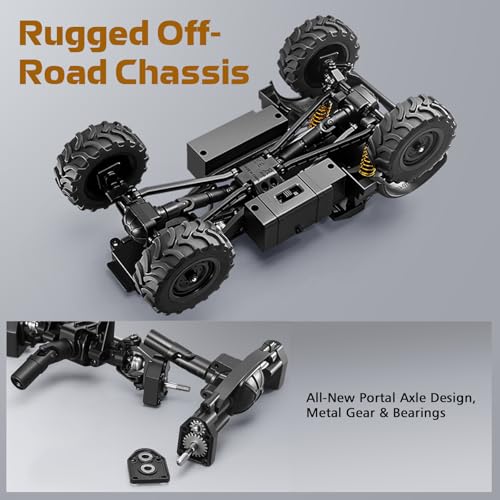 Image of 1 /18 RC Semi-Truck for Adults, MN-333 Unimog Off-Road RC Rock Crawler, 4WD RC Truck RTR Transport Car Alloy Model for Hobby Toy Gifts (Green)