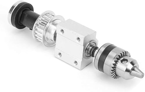 ViaGasaFamido Mini adaptador de mandril sin alimentación Montaje de husillo de alta precisión DIY carpintería de corte de mesa de molienda accesorio