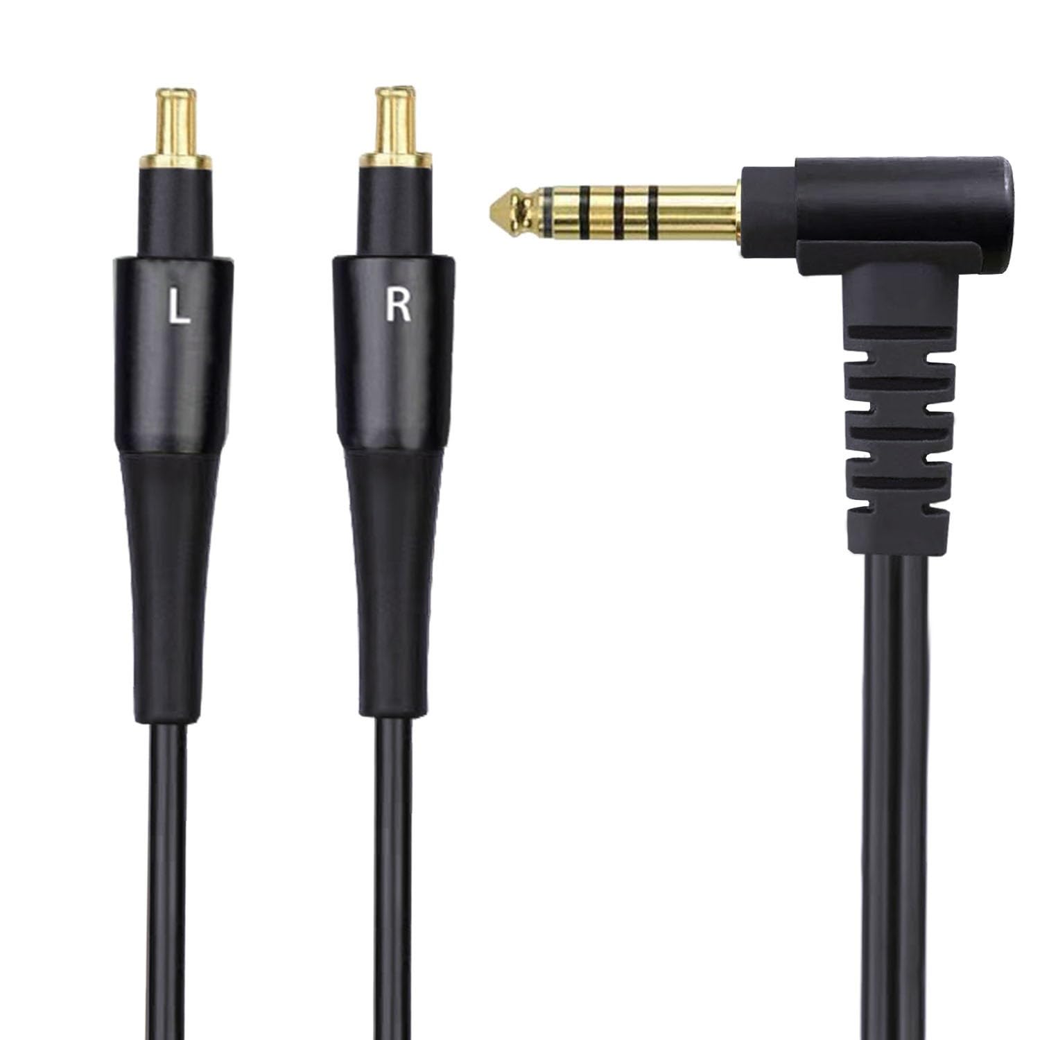 V-MOTA Replacement Audio Upgrade Cable Compatible with ATH-MSR7b, ATH-SR9, ATH-ESW990H, ATH-ES770H, ATH-ADX5000, ATH-AP2000Ti Headphones (Plug 4.4mm Black)