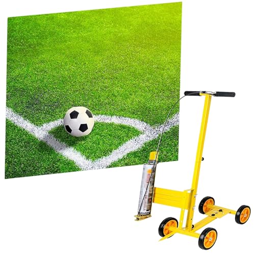 Máquina de Pintar Rayas de Línea Máquina para Marcar Líneas de Césped en Canchas de Pelota, Herramienta para Marcar Campos Deportivos: Líneas Rectas, Curvas, Líneas Rápidas