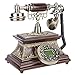 Retro Vintage ID Telephone Desktop Caller ID Display FSK DTMF Compatibility Electronic Desk Calendar Date Time Display for Home Office Hotel Resin Metal 25 x 22 x 26cm