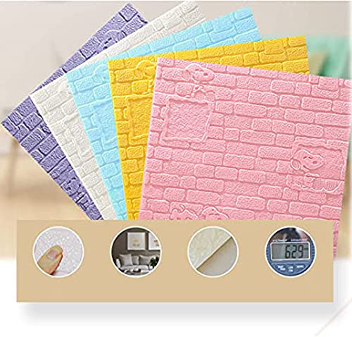 Papier Peint en Briques 3D Imperméable pour Rénovation Murale