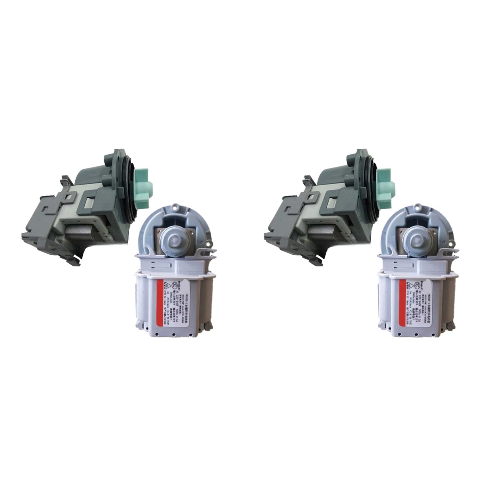 Hndhbfgrt 2X Replacement Drain Water Pump for Washing Machine DC31-00181A PX2025-1,High-Efficiency Drainage Motor Washer Parts