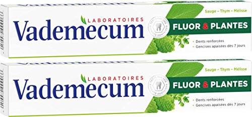 Vademécum - Pasta de dientes - Fluor y plantas - 75 ml - Lote de 2 Cover