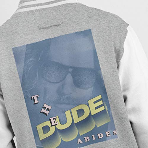 Veste Big Lebowski avec Graphisme Relief 3D Textile Varsity Style Rétro