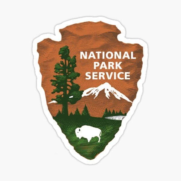 American National Parks USA Park Nature Vinyl Sticker (5" inches)